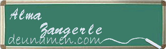 Alma Zangerle Visitenkarte